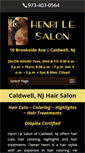 Mobile Screenshot of henrilesalon.com