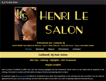 Tablet Screenshot of henrilesalon.com